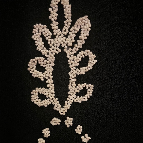 Cynthia Rowley Elegant Black Dress with White Embroidery - Picture 5 of 12